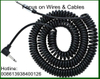 Flexible Extension Cables PU PUR Spring Coiled Spiral Wire Cable for Auto Car and Trailer