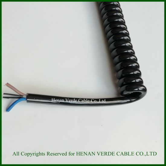 Flexible Electric PVC PUR Spiral Coiled Wire Cable