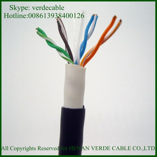 UTP Outdoor Water Block Copper Double Sheath Cat5e Cable Network Signal Communication CAT6 Wire