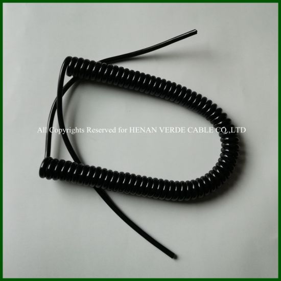 UV Resistant Oil-Proof PUR Electrical Spiral Wire Coiled Cable