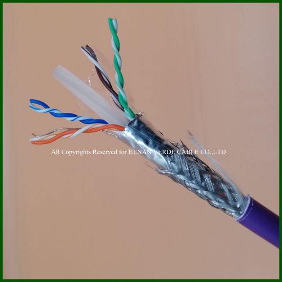 RoHS UL Qulified FTP SFTP Network Communication Cable Cat5e CAT6 with Shield