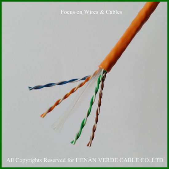 4pairs Twisted RoHS PVC Pure Copper CAT6 Cat5e Shield FTP Cable