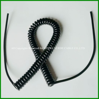 Water UV Resistant Flexible Wire Coiled Spring Cables Spiral Cable