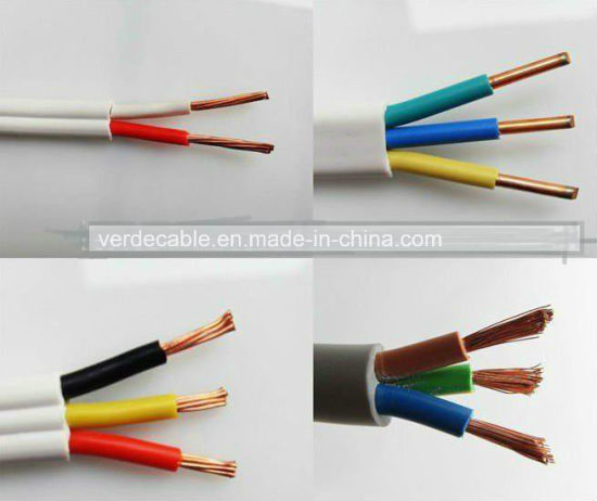 3core PVC Insulated Electric Cable Flat Cable