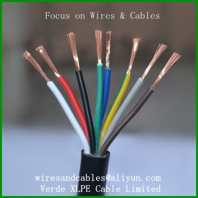 Multicore Flexible Copper Cables RoHS PVC Insulated Shield Electric Electrical Instrument Wire Cable