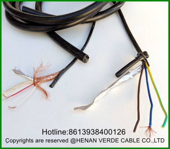 AWG24 Twisted Pairs Foil Wrapping Shielded Signal Power 1.5mm2 Combination Cable
