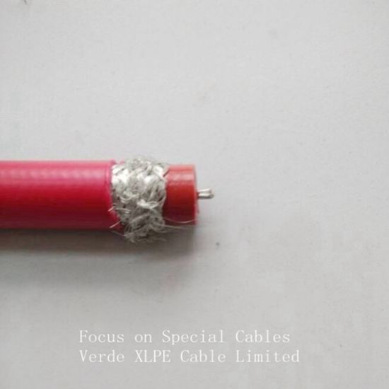 AWG14 #16 50kv High Temperature Red Color Shielded Silicone Braided Wire