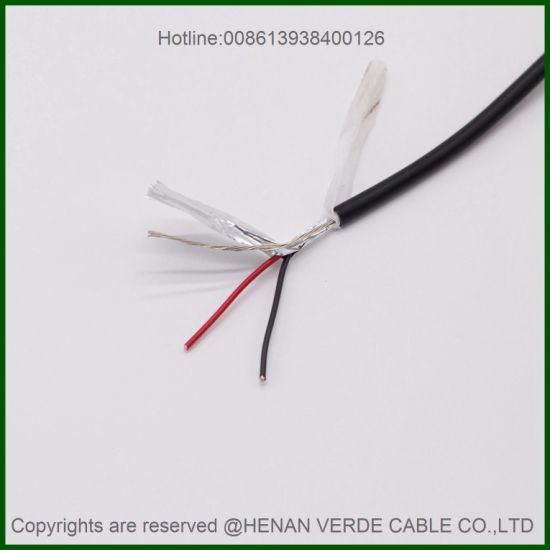 Pair Twisted Aluminum Mylar Shielded Copper Wire Braided Screen Signal Cable
