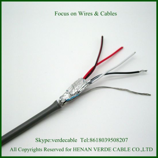 AWG 12 14 18 22 Tinned Stranded Copper Wire Shielded Twisted Pair PVC Audio Control Cable