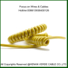 3cores 4cores 8 Cores Pins PUR Spiral Coiled Cable for Eelectric Equipment Control
