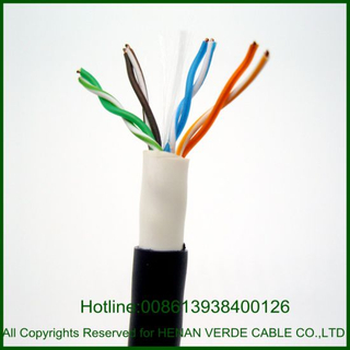 RoHS PVC Twisted 4 Pairs Cat5e Signal Control Cable Video Audio Cable for Indoor and Outdoor