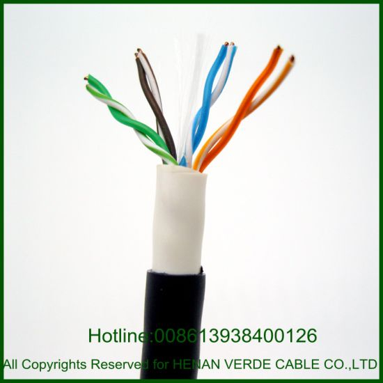 RoHS PVC Twisted 4 Pairs Cat5e Signal Control Cable Video Audio Cable for Indoor and Outdoor