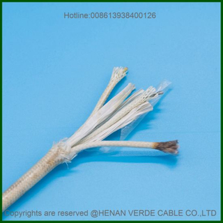 Customized Teflon Insulated Fiberglass Braided Shield Jacket 260 Degree High Temperature Wire