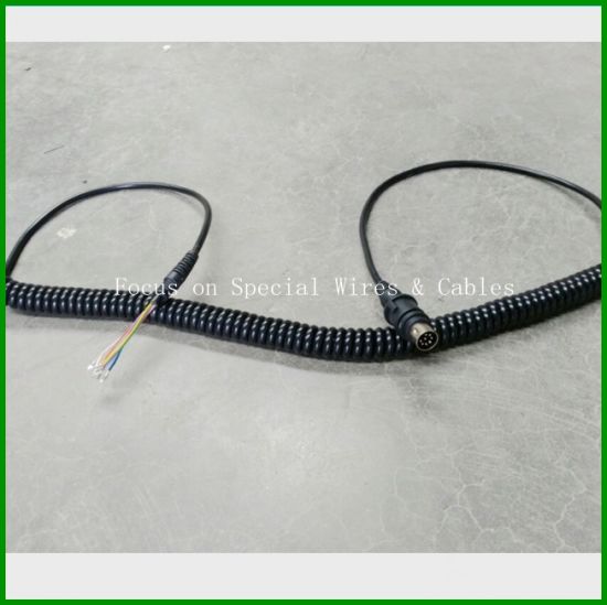 Spiral Coiled Wire PUR TPU Spiral Electronic Cable