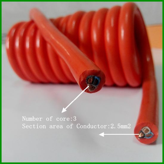 Hot Sale UK Poland UAE Mexico 2core 4core 5core 7core RoHS PVC PUR Coiled Spiral Wire Cable