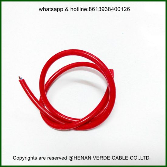 AWG14 #16 50kv High Temperature Red Color Shielded Silicone Braided Wire