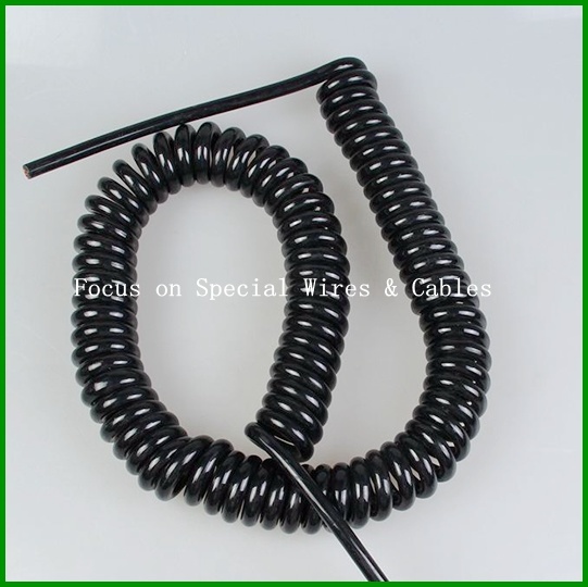 3X0.75mm2 Customized PUR Coiled Cable Spiral Cable