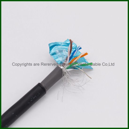 UTP CAT6 AWG23 OFC HDPE Insulation RoHS Cm PVC Sheath Communication Network Cable