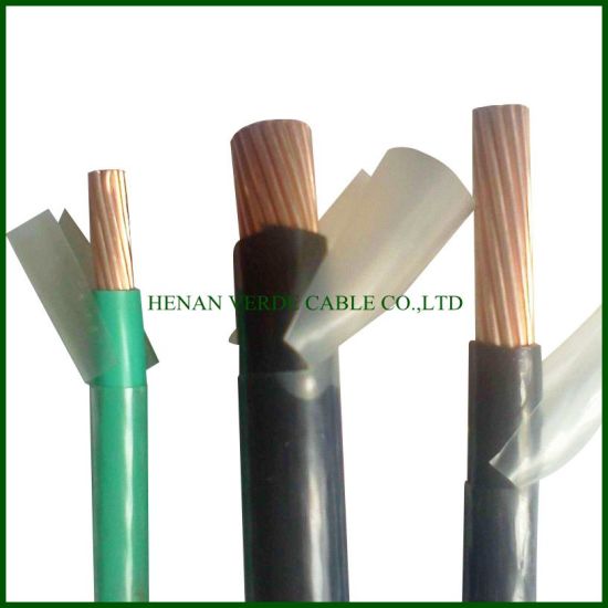 AWG12 AWG6 AWG1/0 Electric Cable Thhn PVC / Nylon Building Wire