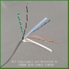 AWG23 HDPE Insulation RoHS PVC Sheathed UTP FTP Shield CAT6 LAN Cable