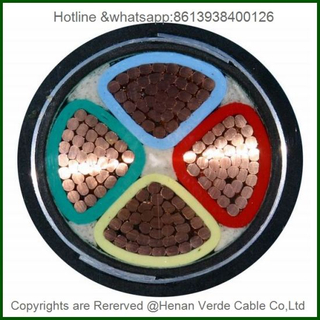 0.6/1kv 4core X185mm XLPE PVC Insulated Flame Resisant Sheath Sta Swa Armored Electric Power Cable