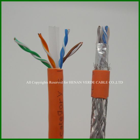Copper RoHS PVC Flame Resisant Cat5e CAT6 Network Signal Data Communication Cable