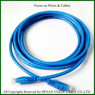 RoHS Qualified Cat5e Ca6 Computer Patch Cord Network Cable