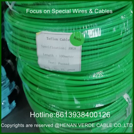 High Temperature AWG Size Customized 14 18 20 22 26 Tinned Sliver Plated Copper Silicone Electric Cable PFA PTFE Teflon Coated Electrical Electronic Wire