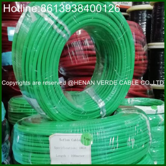 AWG10 AWG22 OFC Tinned Copper FEP PFA PTFE Insulated Teflon Coated Electric Wire Cable for Appliances and Equipments