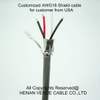 Pair Twisted Aluminum Mylar Shielded Copper Wire Braided Screen Signal Cable