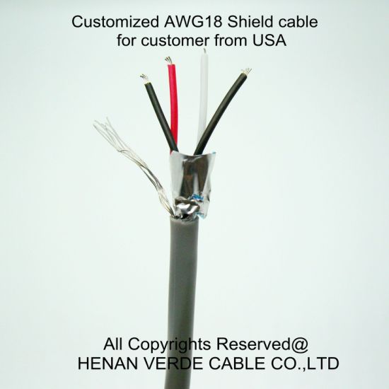 Pair Twisted Aluminum Mylar Shielded Copper Wire Braided Screen Signal Cable