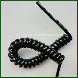 Oil and Water Resistant PUR Coiled Wire Spiral Cable