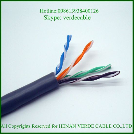 Super Net UTP FTP Customized 4Paris Copper Conductor Cat5e Network Cable for Indoor and Outdoor