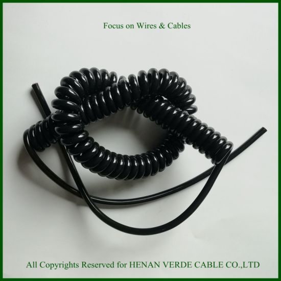 Water UV Resistant Flexible Wire Coiled Spring Cables Spiral Cable