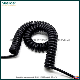 spiral cable industrial coiled 4/6/8 core Customizable hospital medical equipment