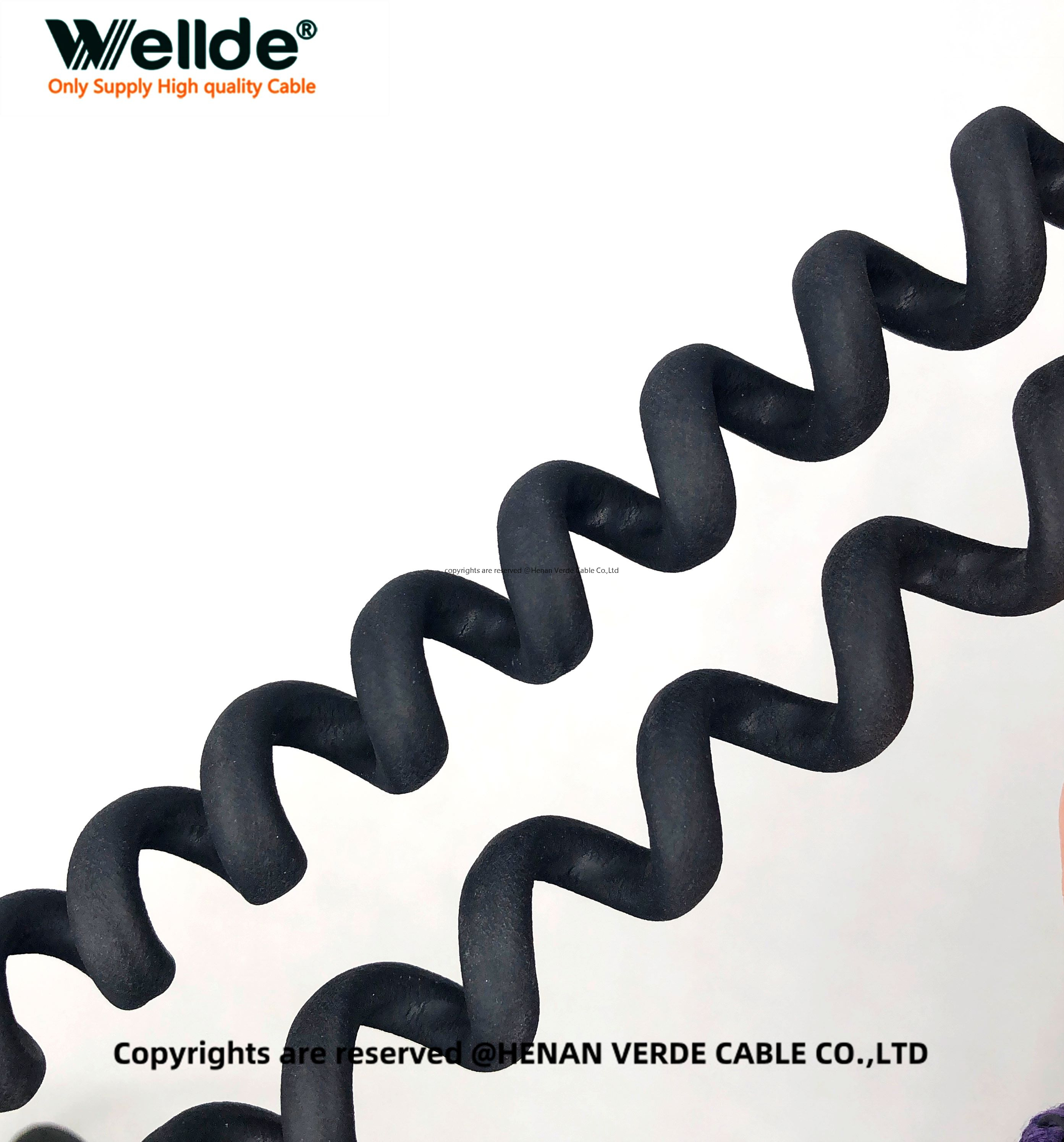 Heat Resistant Spiral Cable for Robotics and Machinery