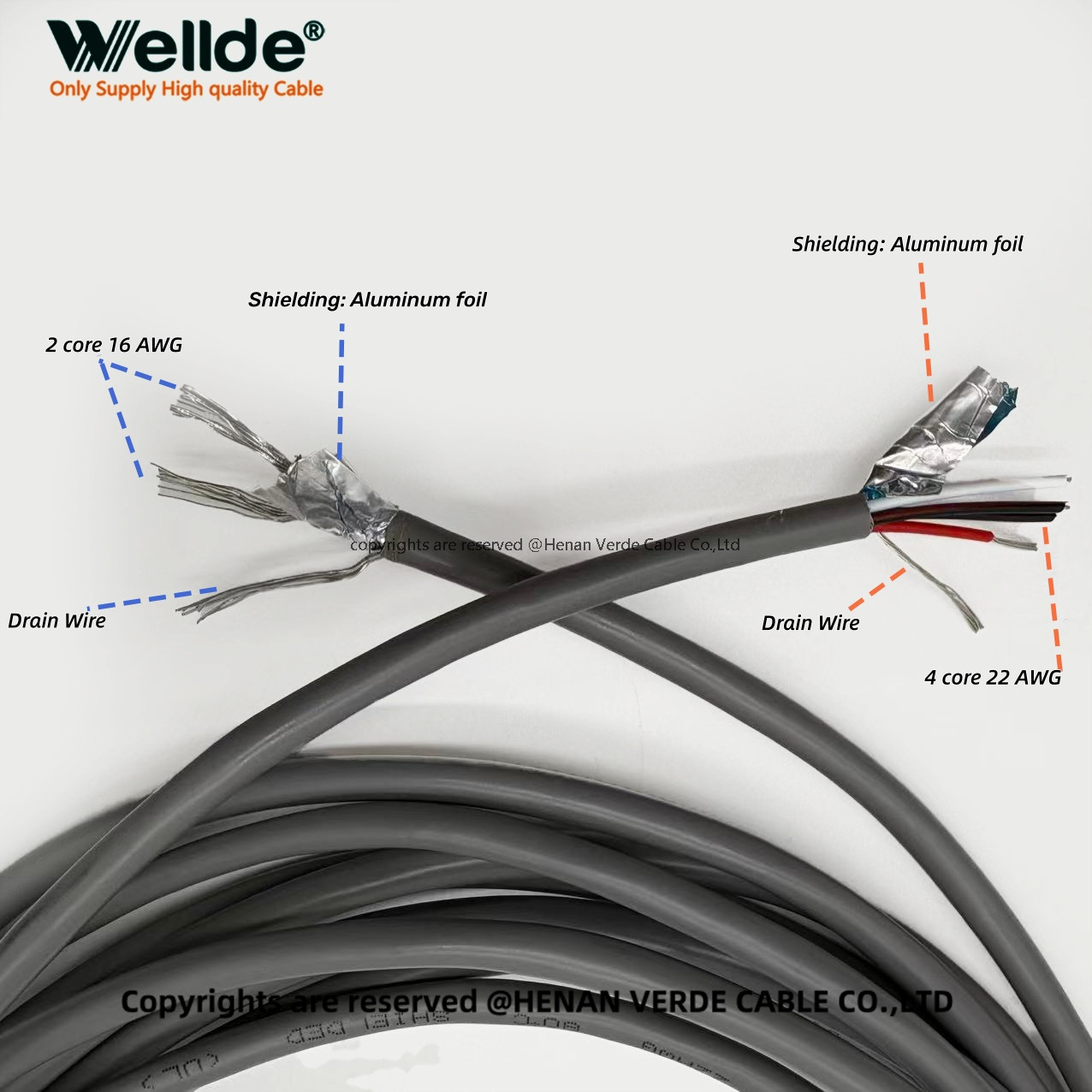 multi core control cable for studio and stage