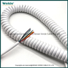 8-core 28AWG PUR Telescopic Spiral Cable Special Spring Connection Wire for Communication Equipment