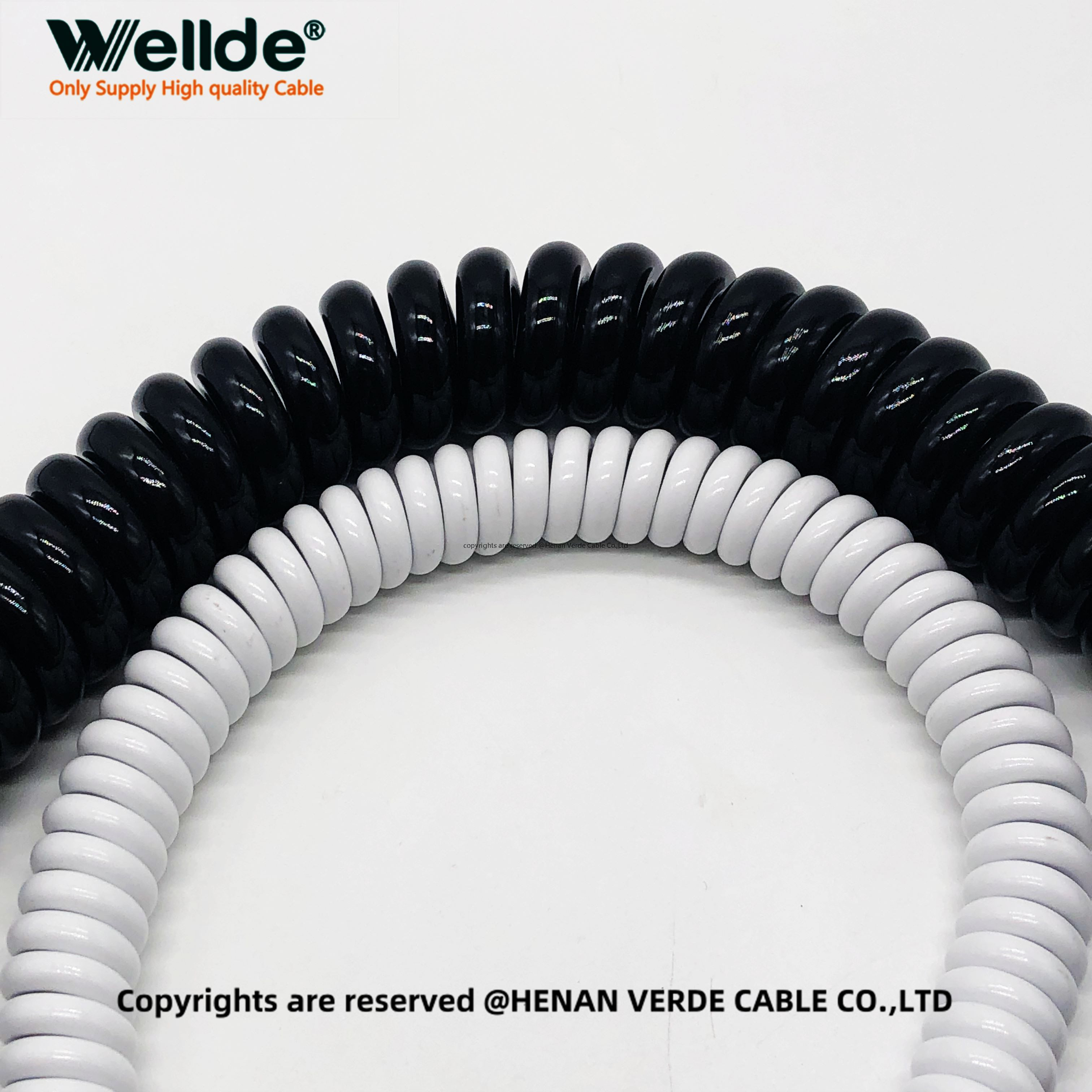 8 Core 28AWG Spiral Hose Cable