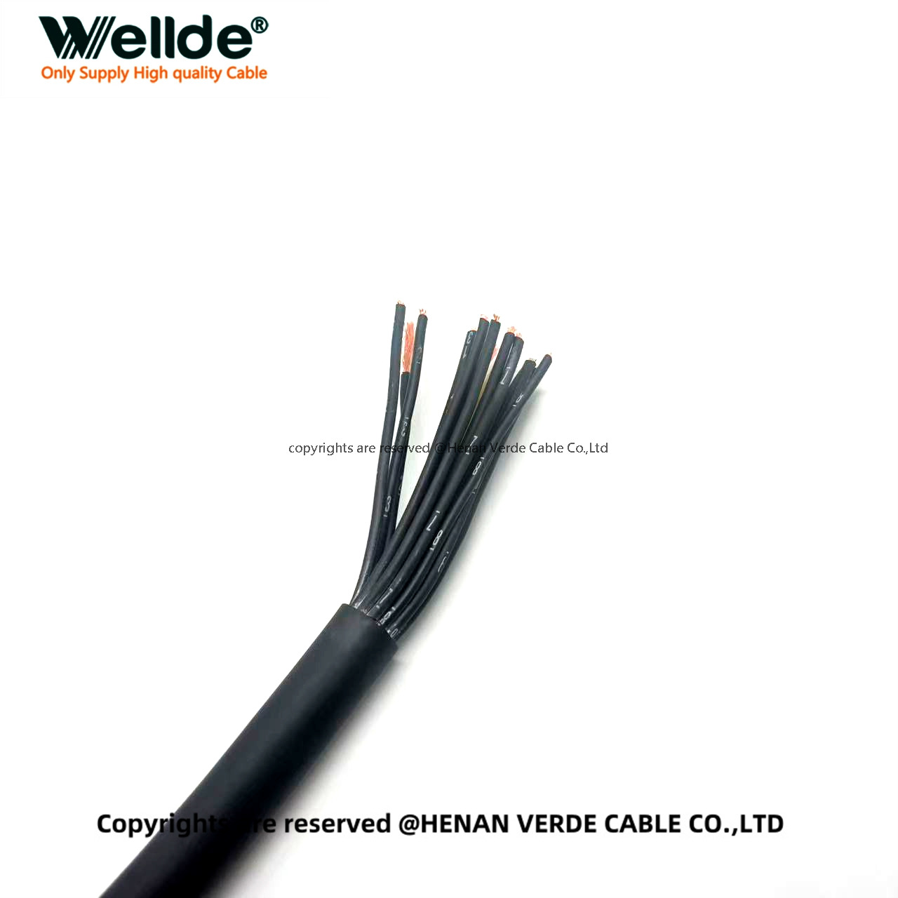 Durable TPE control cable for automation systems