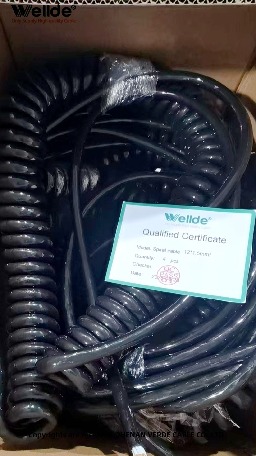 12 Core 1.5mm² Spiral Cable Exported To Vietnam – Premium Coiled Cable Solutions