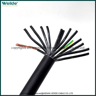 13&times;2.5mm&sup2; Multi-Core TPE Control Cable 70℃ 300/500V for Automation Equipment