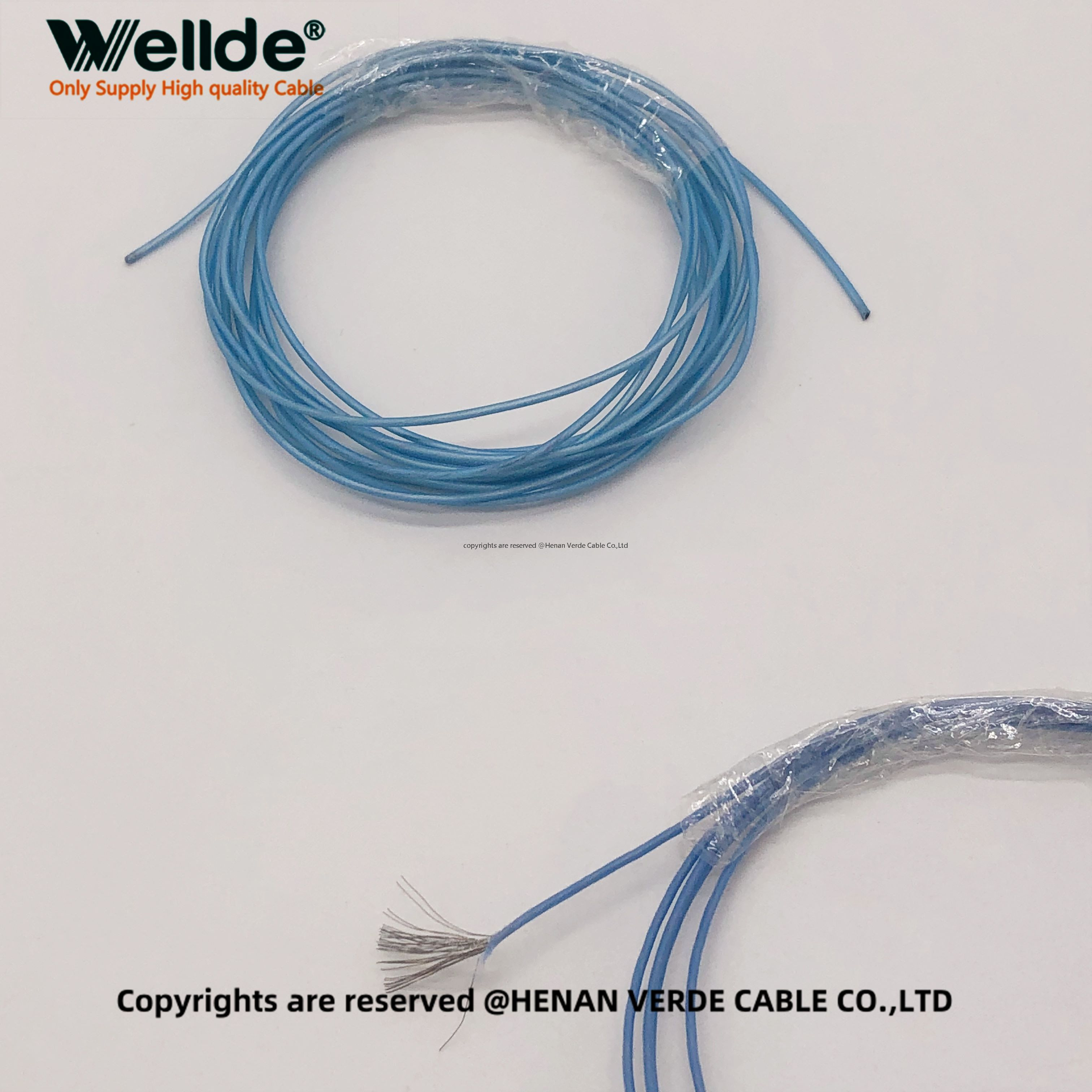 Heat resistant wire with fiberglass braid