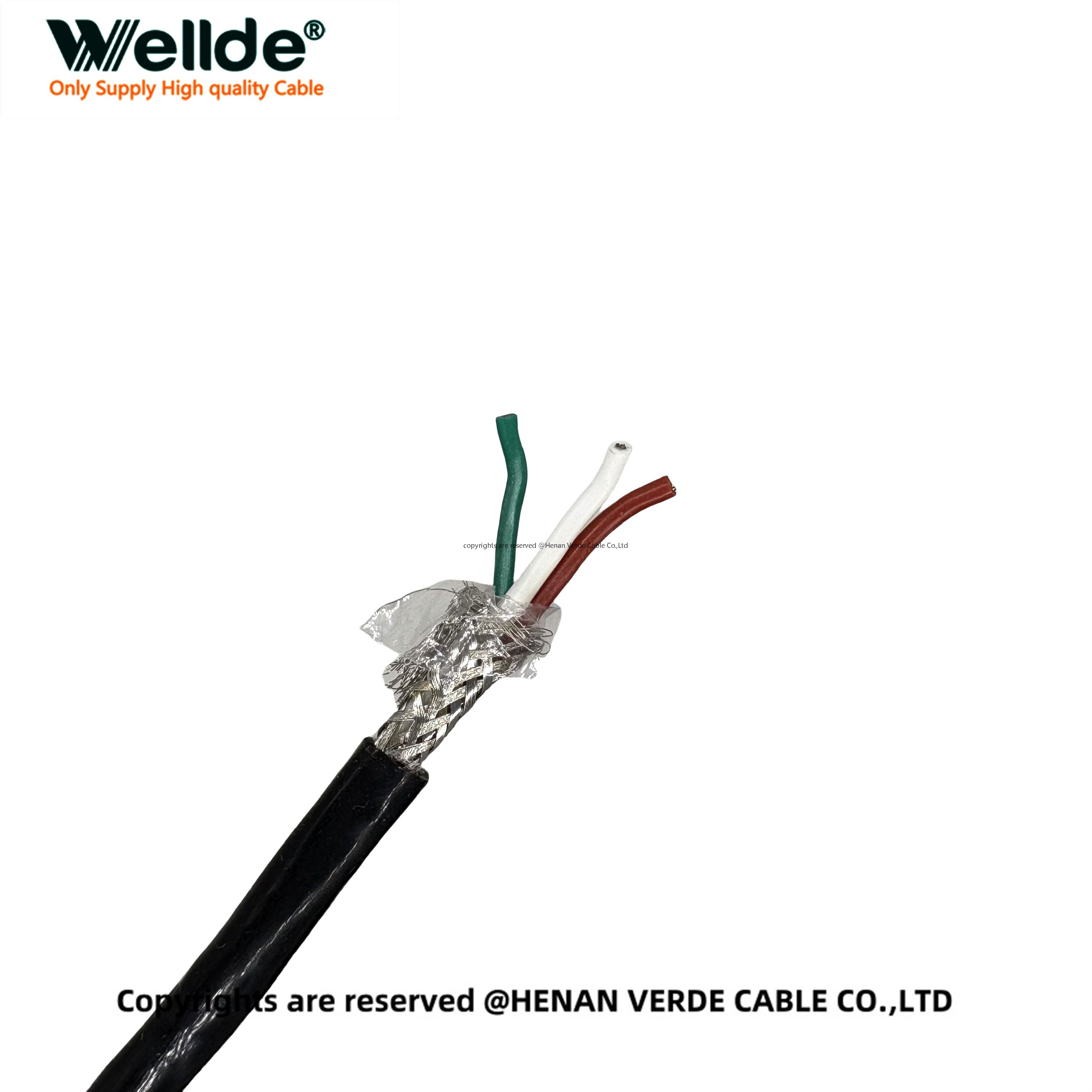 Shielded silicone wire for automation and machinery