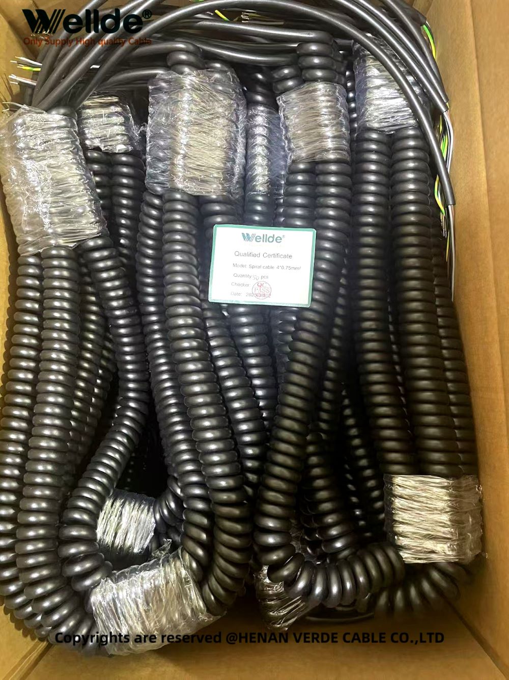 4x0.75mm² Spiral Cable