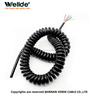 6 core 0.12mm coiled cable with PVC insulation and PUR jacket
