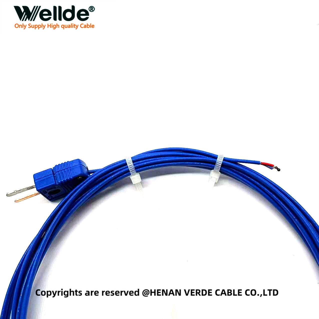 Shielded Type T thermocouple extension cable