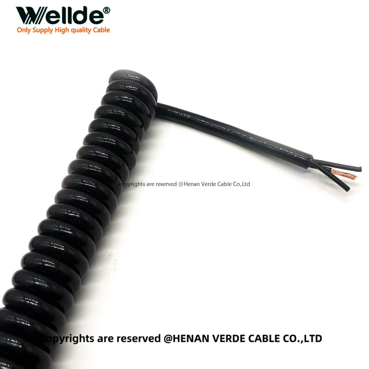 flexible 3 core 2.5mm spiral wire for mobile equipment