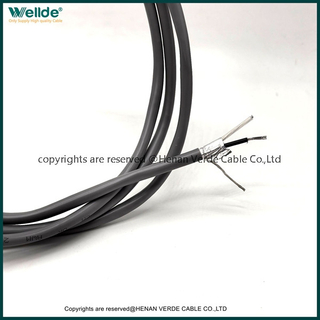PVC 22 AWG 2 Core Audio Cable Wire Shielded Audio Cable Anti-Interference Control Signal Wire