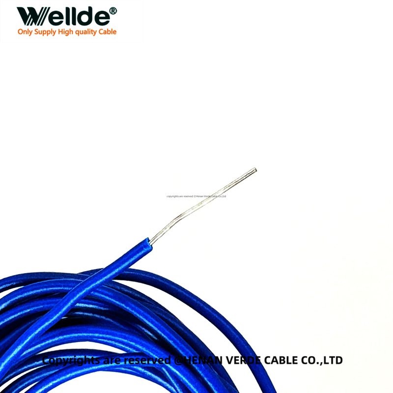 Blue PVC insulated tinned copper wire roll 500m
